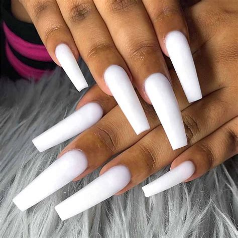 acrylic nails coffin matte